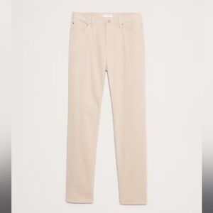 Banana Republic Slim Brushed Traveler Pant (Taupe)
